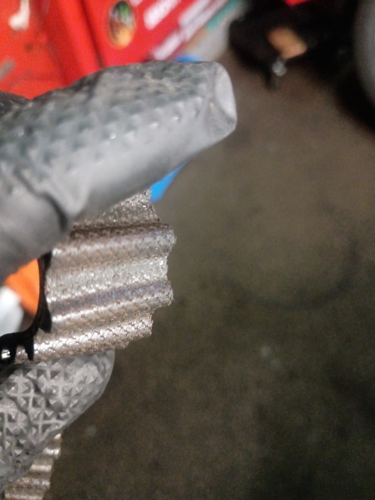 Close-up of engine repair work at DynoDrive